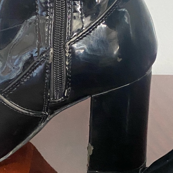Black Vinyl Pump Boots with Wide Foot — ALDO - Picture 6 of 8
